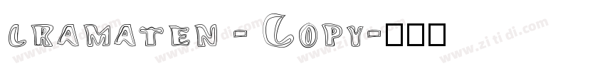 cramaten - Copy字体转换